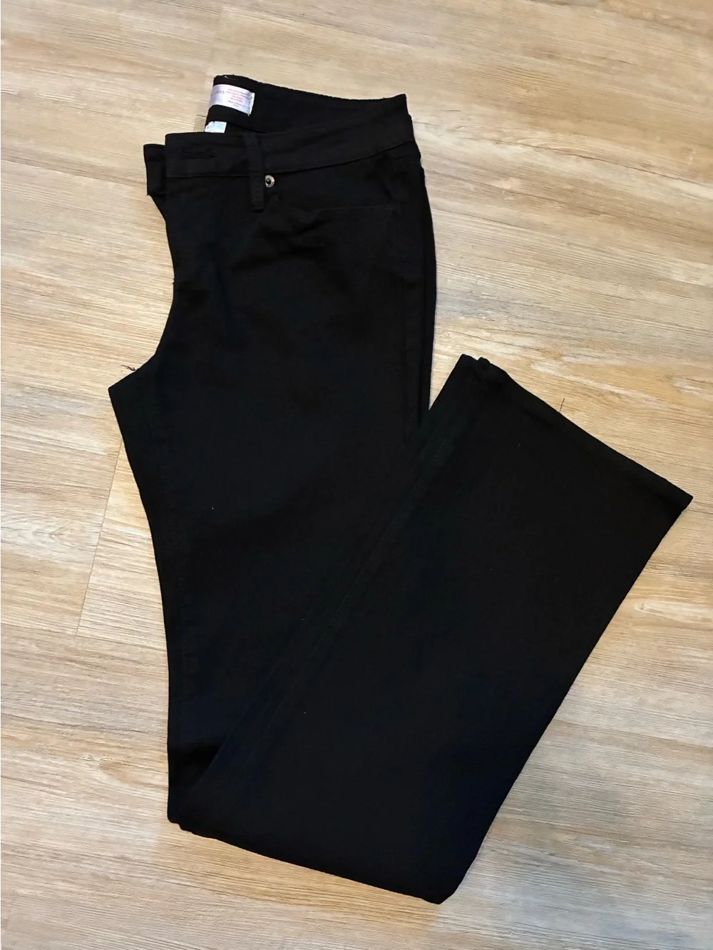 Black denim like pants